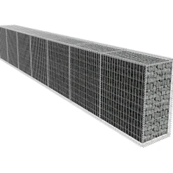 Gabionseinä kannella galvanoitu teräs 600x50x100cm