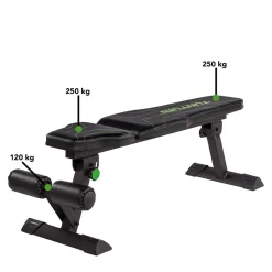 Harjoittelupenkki Tunturi FB80 Flat Bench kokoontaitettava max. 150 kg