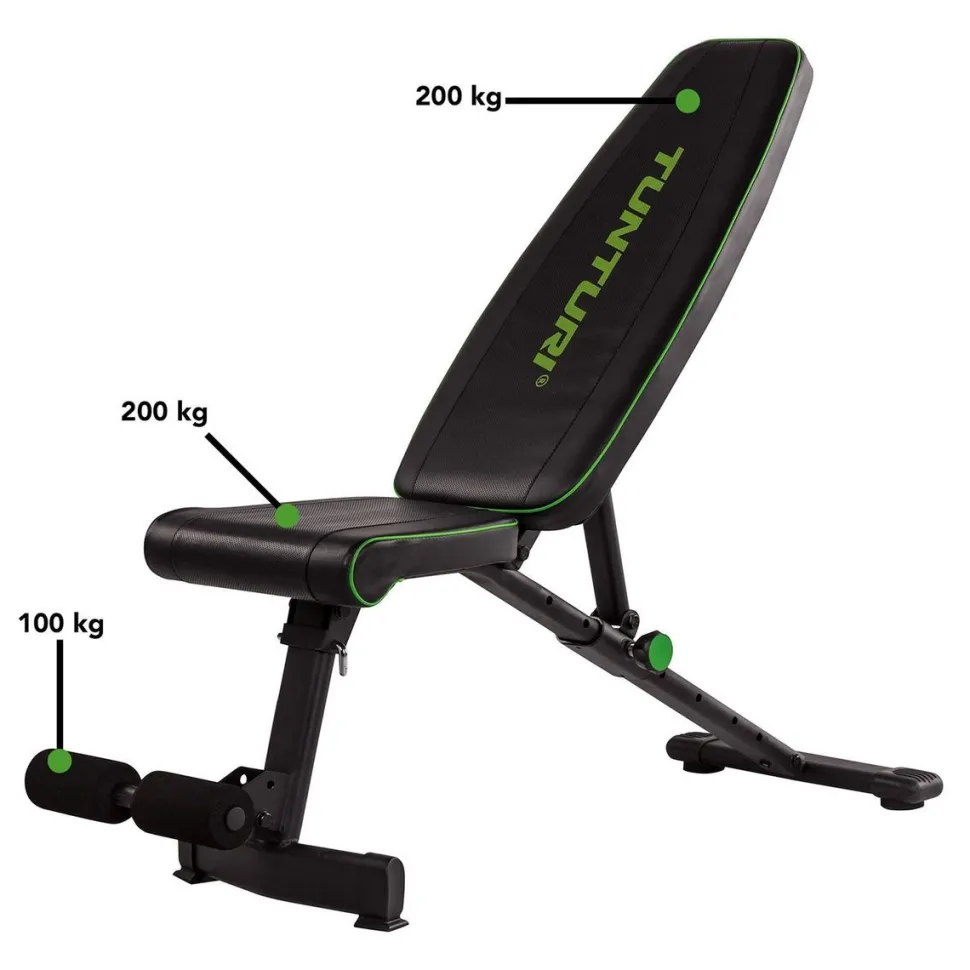 Harjoittelupenkki Tunturi UB20 Utility Bench kokoontaitettava max. 120 kg