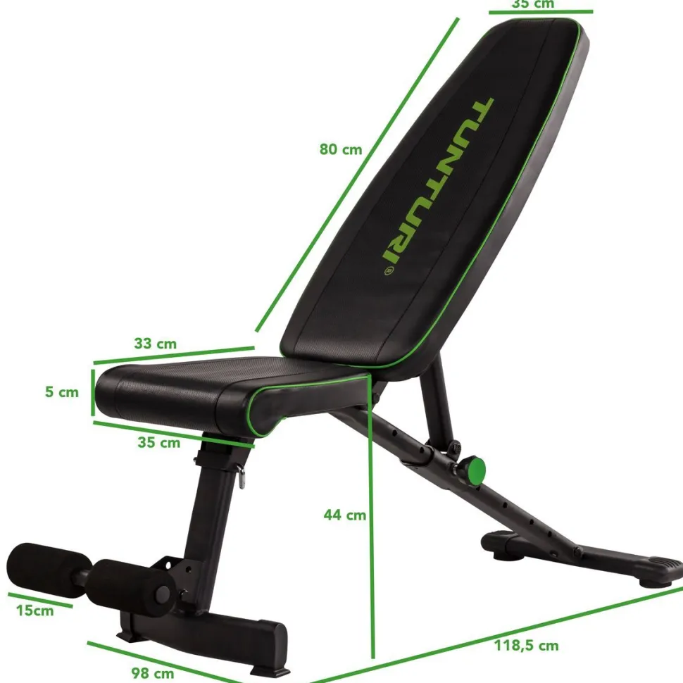 Harjoittelupenkki Tunturi UB20 Utility Bench kokoontaitettava max. 120 kg