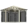 Huvimaja hyttysverkko ja LED-valonauhat 3x3x2,73 m kerma