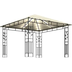 Huvimaja hyttysverkko ja LED-valonauhat 3x3x2,73 m kerma