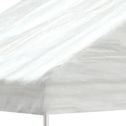 Huvimaja katolla valkoinen 4,08x2,23x3,22 m polyeteeni