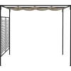Huvimaja sisäänvedettävä katto 3x4x2,3 m 180 g/m² taupe