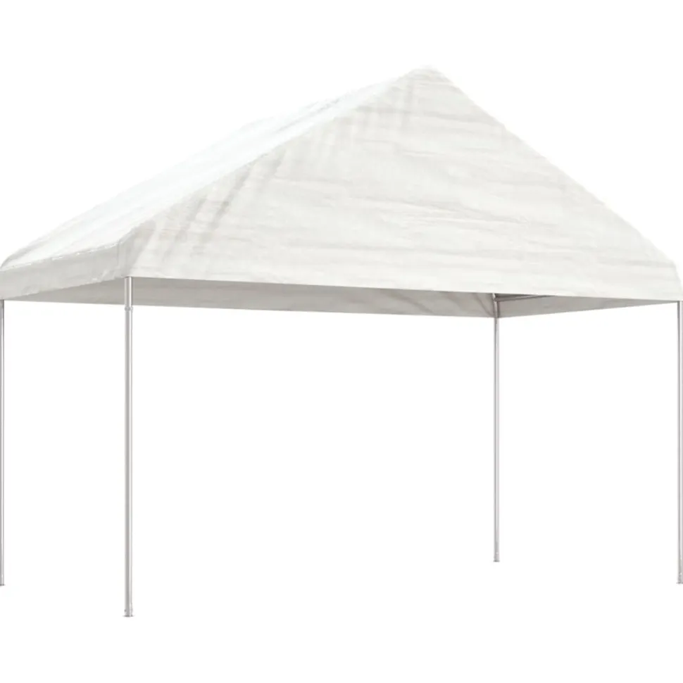 Huvimaja valkoinen 8,92x4,08x3,22 m polyeteeni