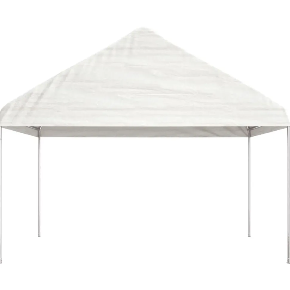 Huvimaja valkoinen 15,61x4,08x3,22 m polyeteeni