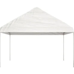 Huvimaja valkoinen 20,07x4,08x3,22 m polyeteeni