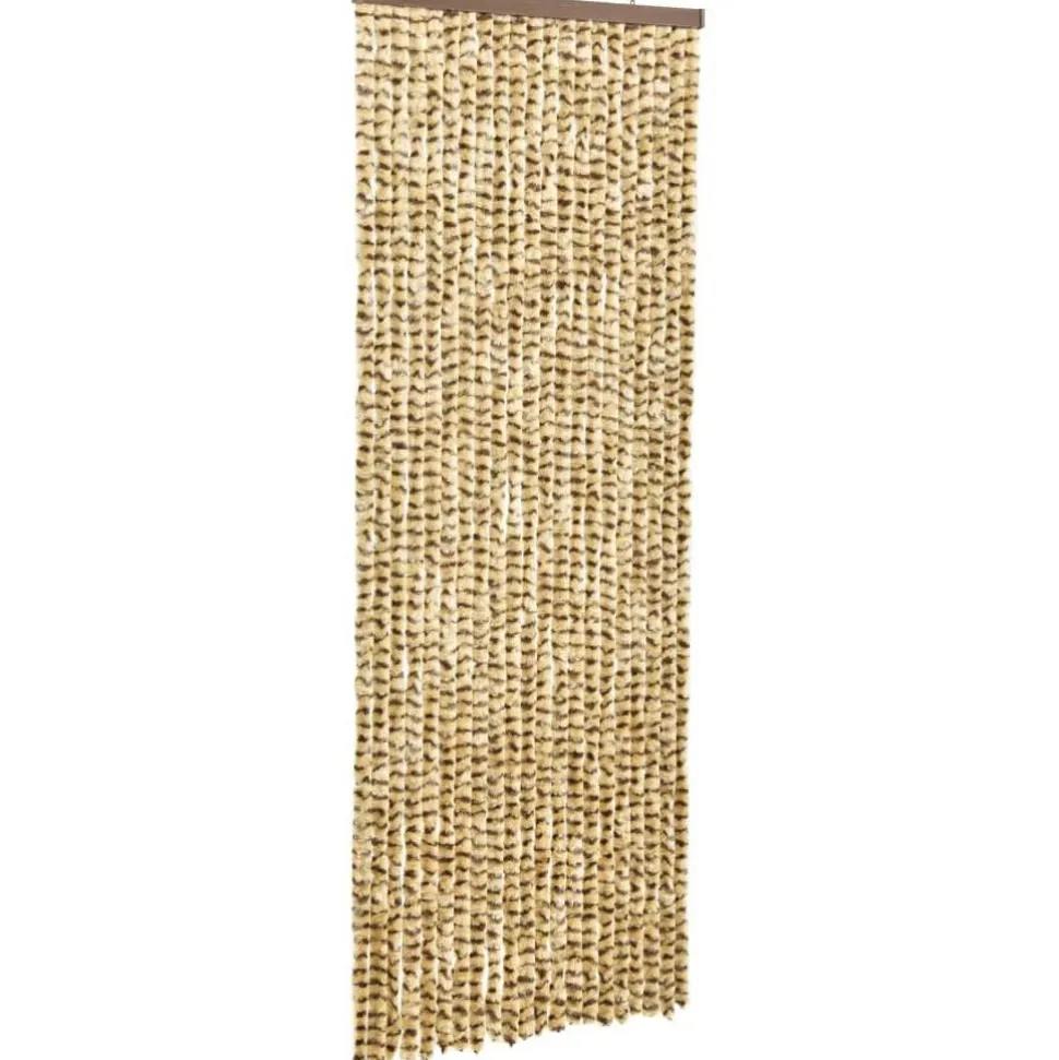 Hyönteisverho beige ja ruskea 56x185 cm chenille