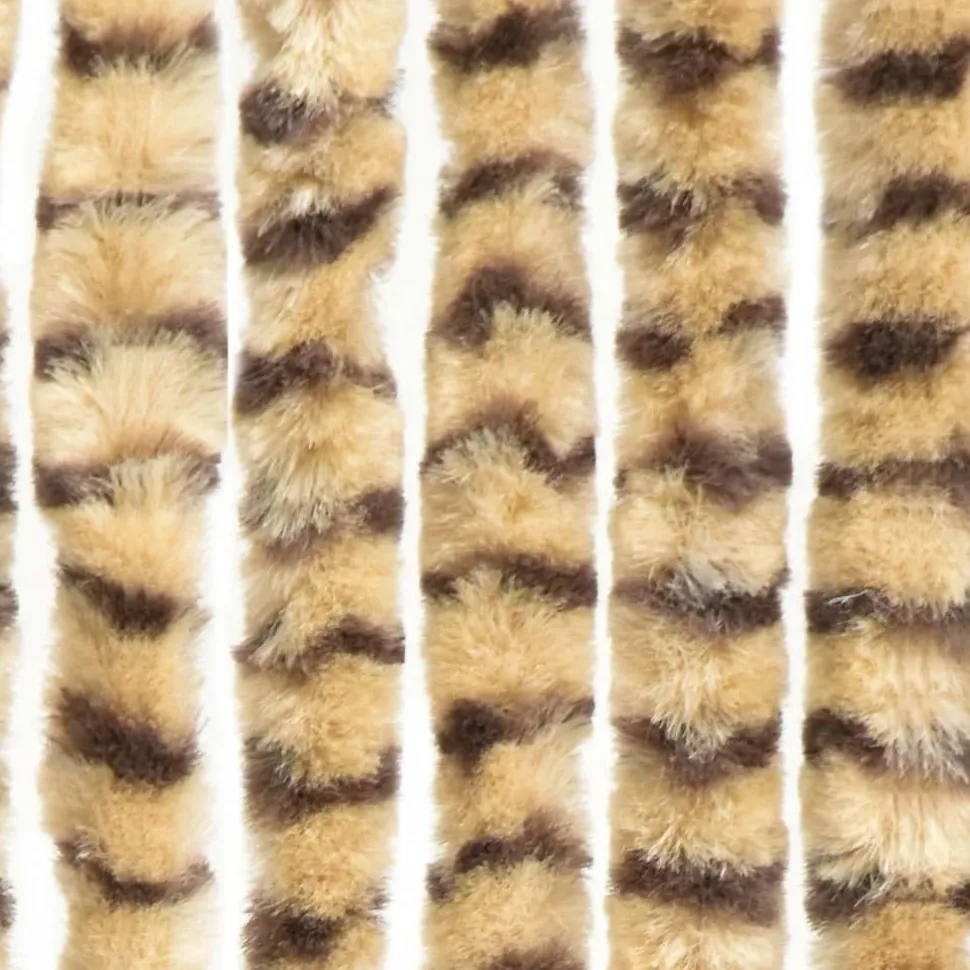 Hyönteisverho beige ja ruskea 56x185 cm chenille