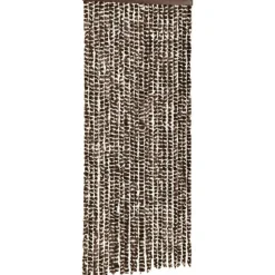 Hyönteisverho ruskea ja valkoinen 90x220 cm chenille