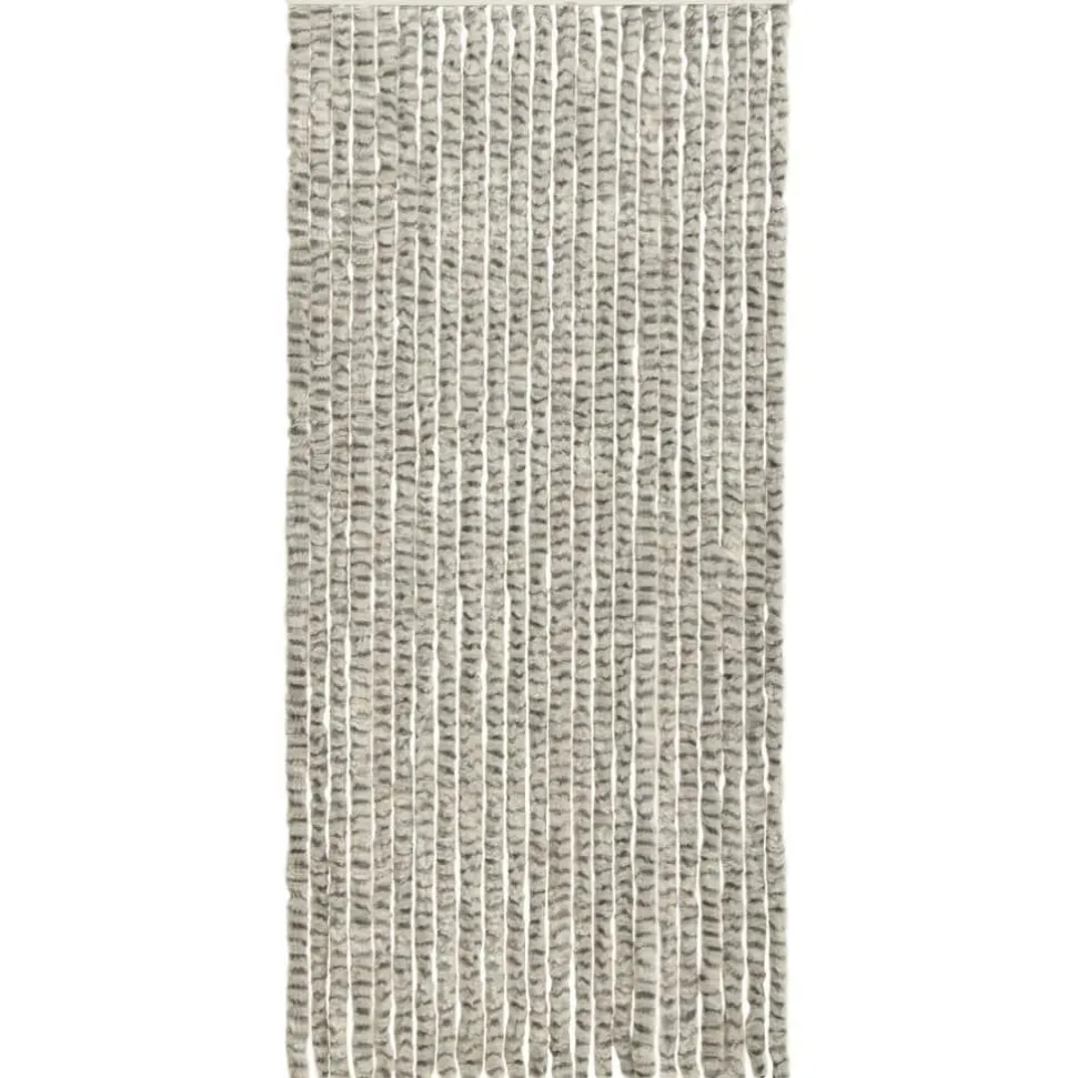 Hyönteisverho vaalean- ja tummanharmaa 90x220 cm chenille