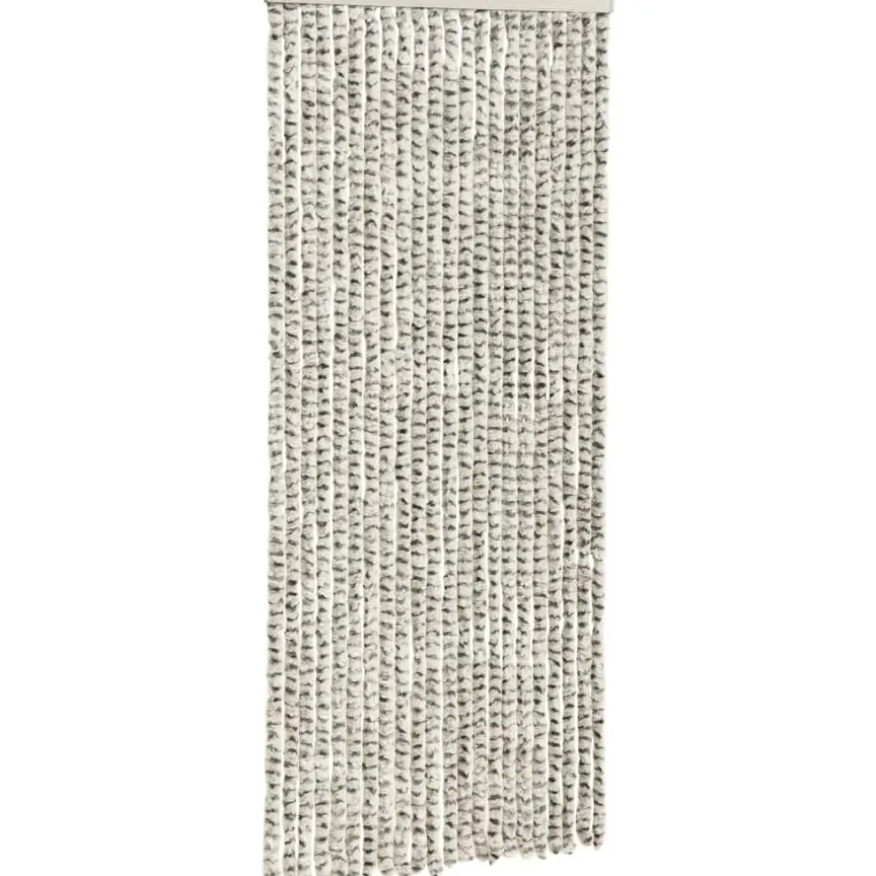 Hyönteisverho vaalean- ja tummanharmaa 90x220 cm chenille
