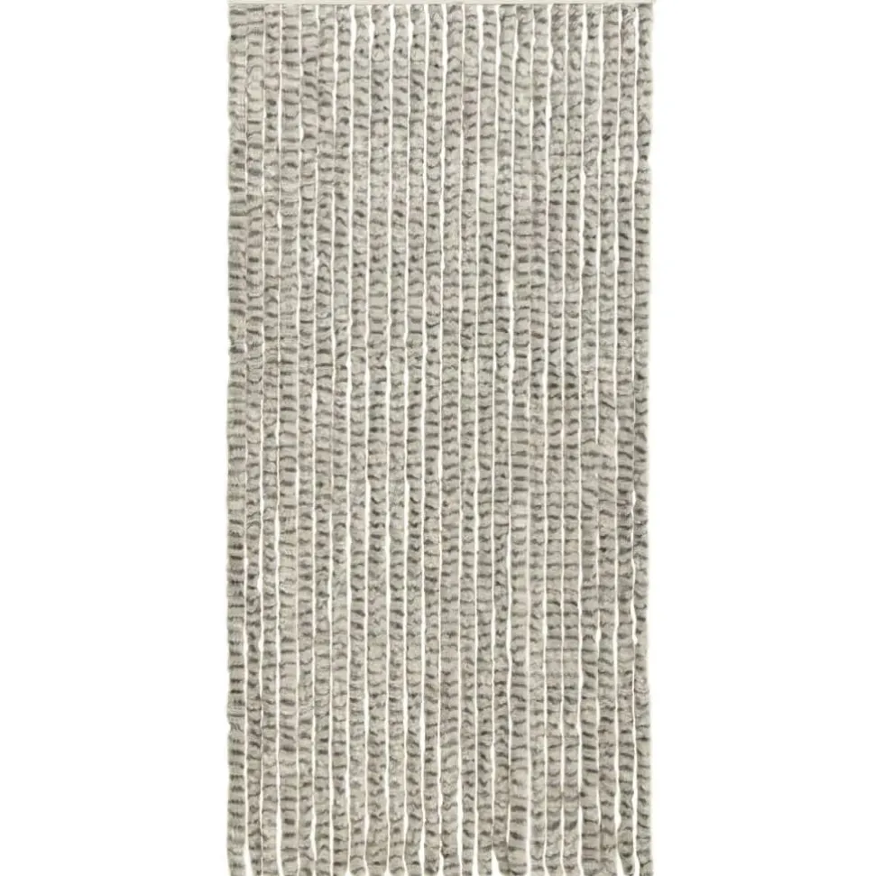 Hyönteisverho vaalean- ja tummanharmaa 100x220 cm chenille