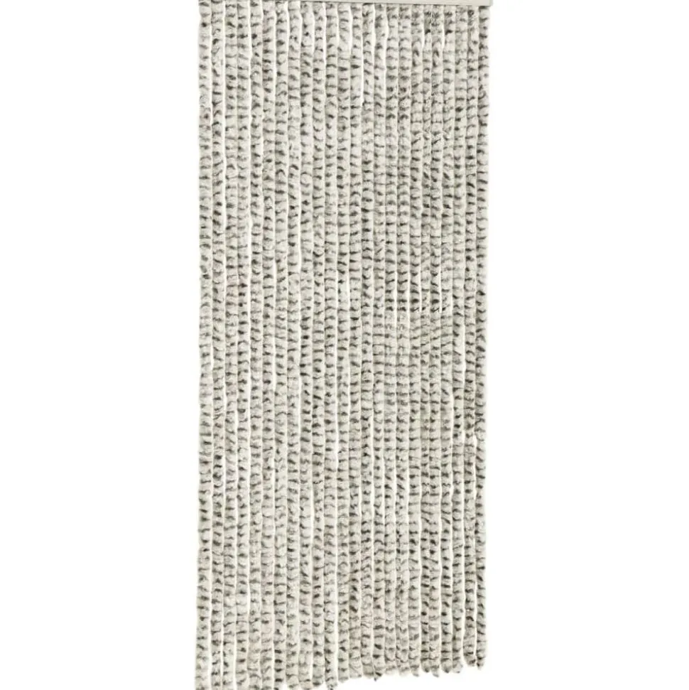 Hyönteisverho vaalean- ja tummanharmaa 100x220 cm chenille