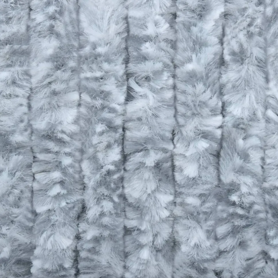 Hyönteisverho valkoinen ja harmaa 90x200 cm chenille