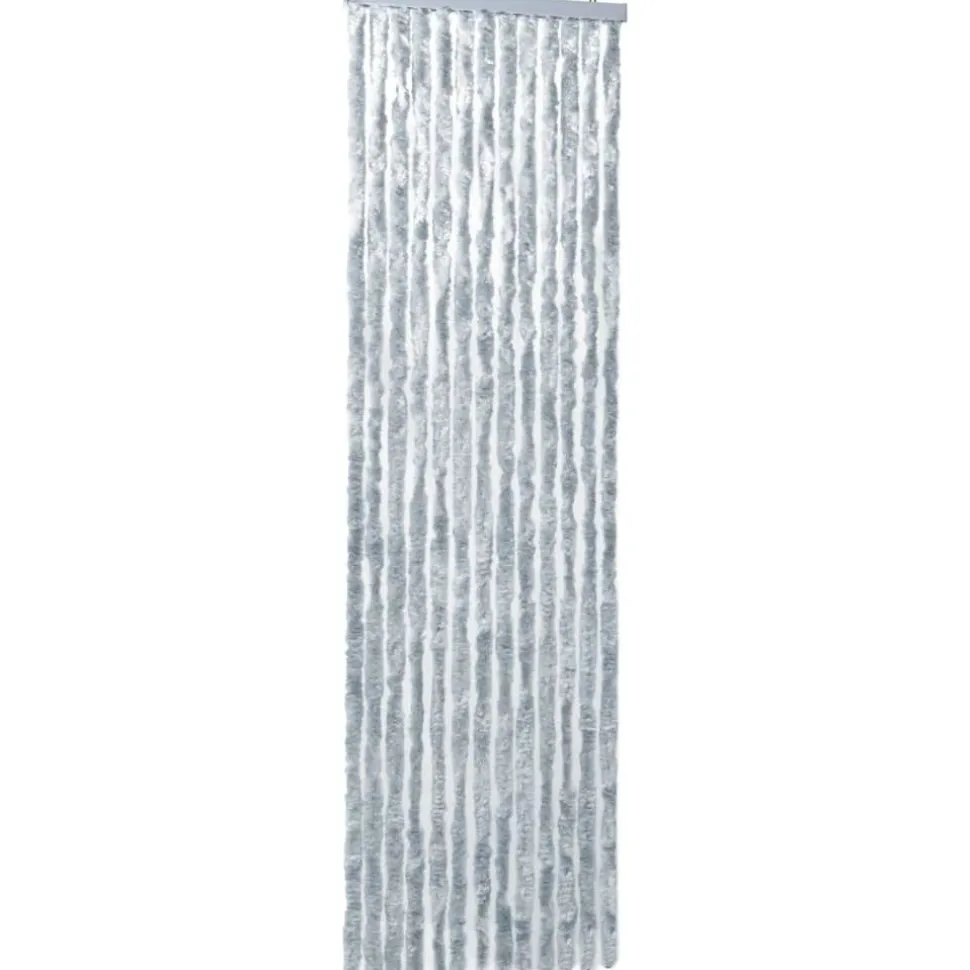 Hyönteisverho valkoinen ja harmaa 90x200 cm chenille