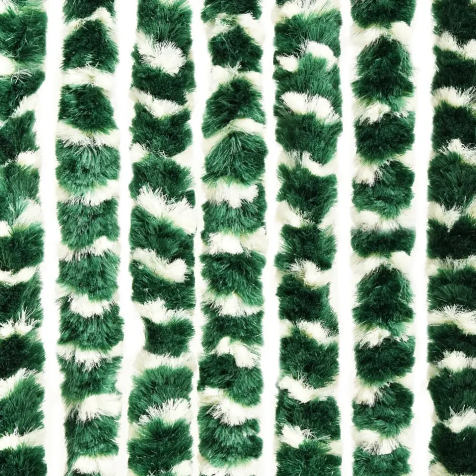 Hyönteisverho vihreä ja valkoinen 100x220 cm chenille