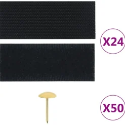 Hyttysverho Oveen 210 x 100 cm 2 kpl Magneeteilla Musta
