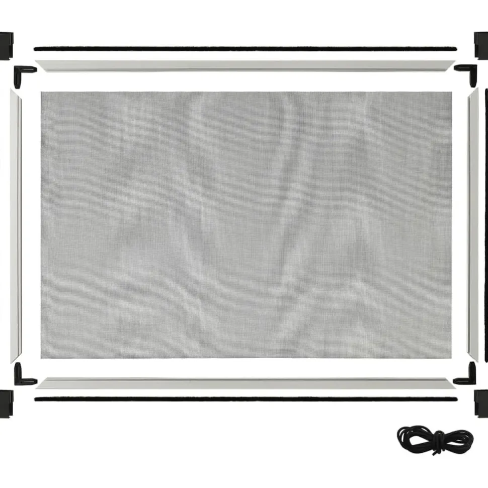 Jatkettava hyönteisverkko ikkunaan valkoinen (75-143)x50 cm