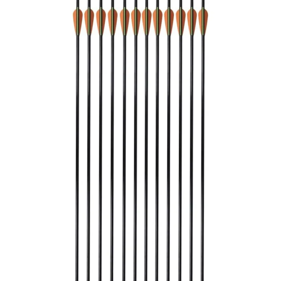 Jousipyssyn nuolet 30" 0.8 cm lasikuitu 12 pcs