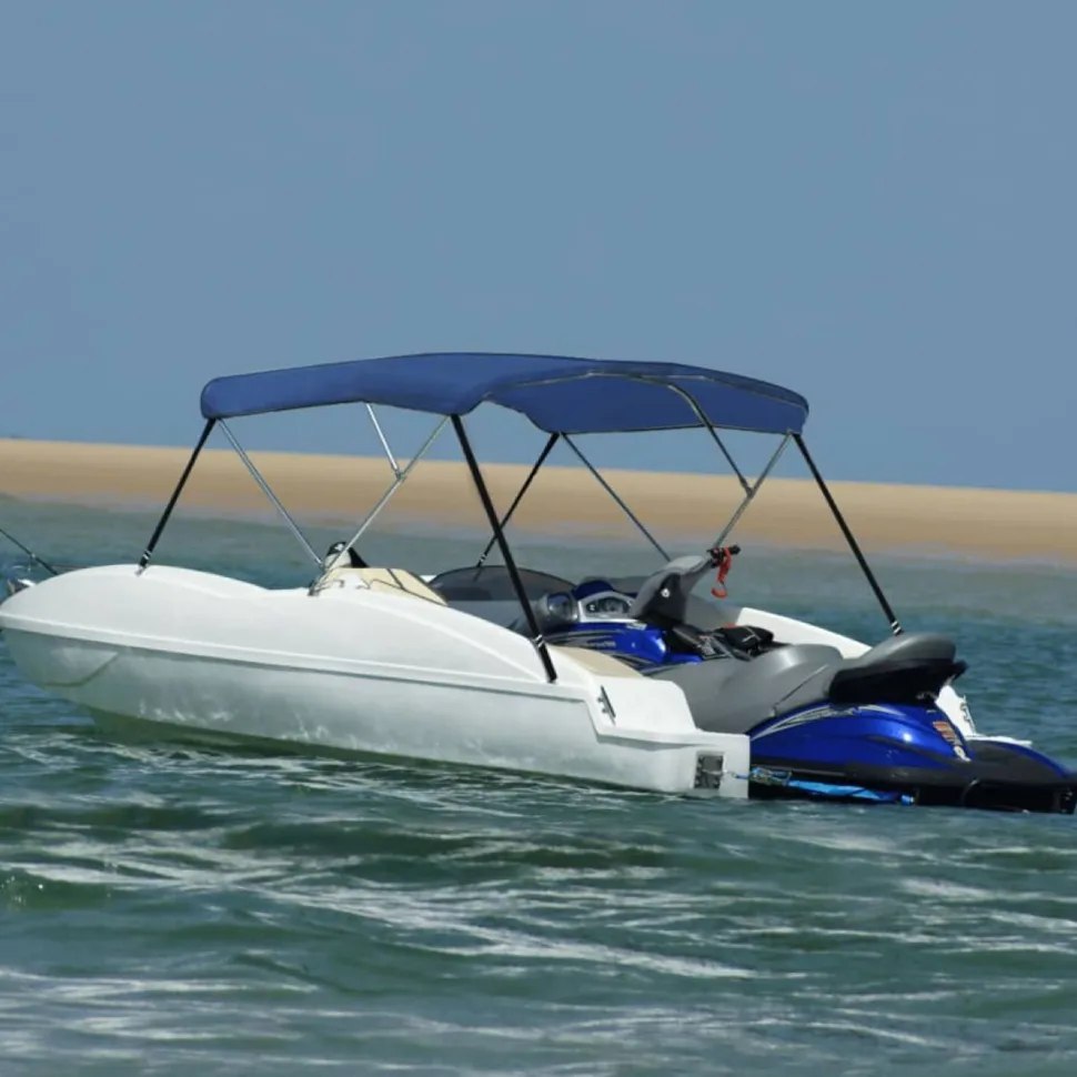 3-kaarinen bimini-kate, sininen, 183x196x137 cm