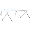 4-kaarinen bimini-kate, valkoinen 243x(230-244)x137 cm