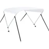2-kaarinen bimini-kate, valkoinen 150x120x110 cm