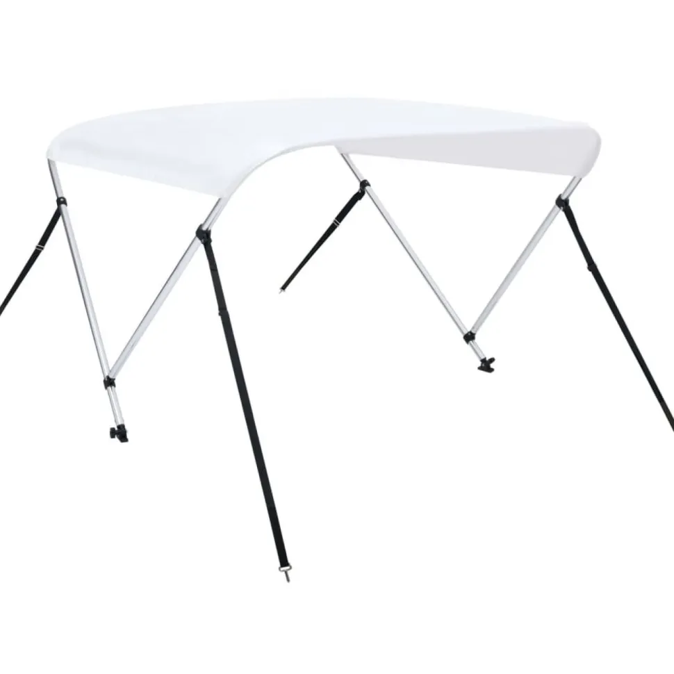 2-kaarinen bimini-kate, valkoinen 180x130x110 cm