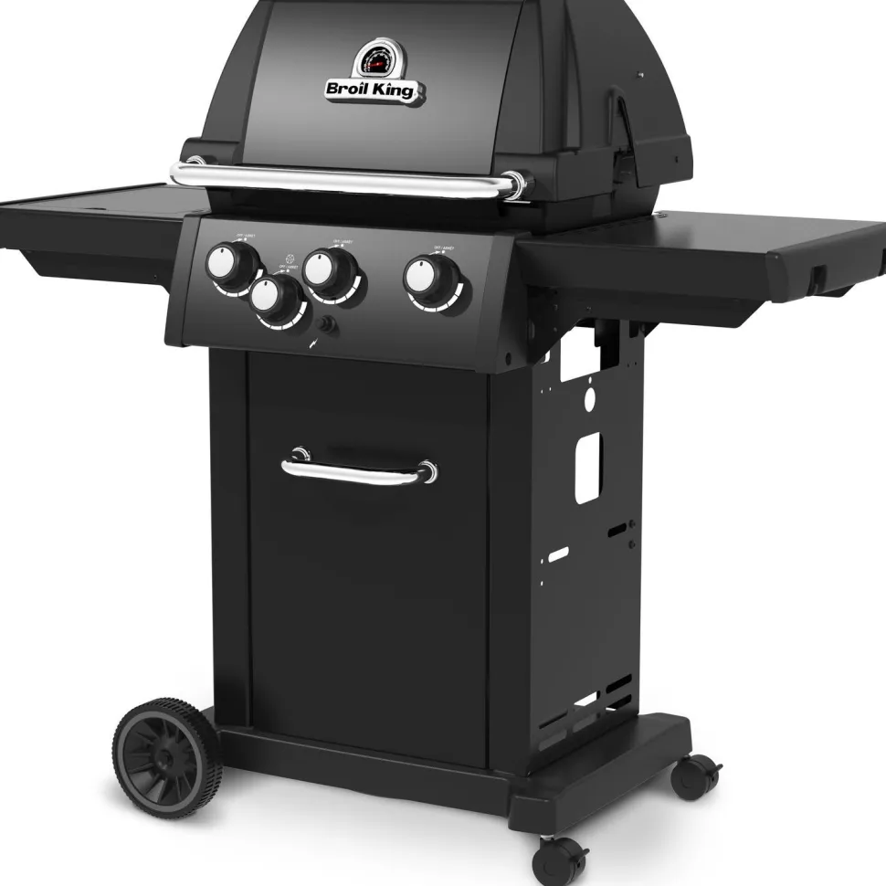 Kaasugrilli Broil King Royal 340 Shadow, 3 poltinta, sivukeitin