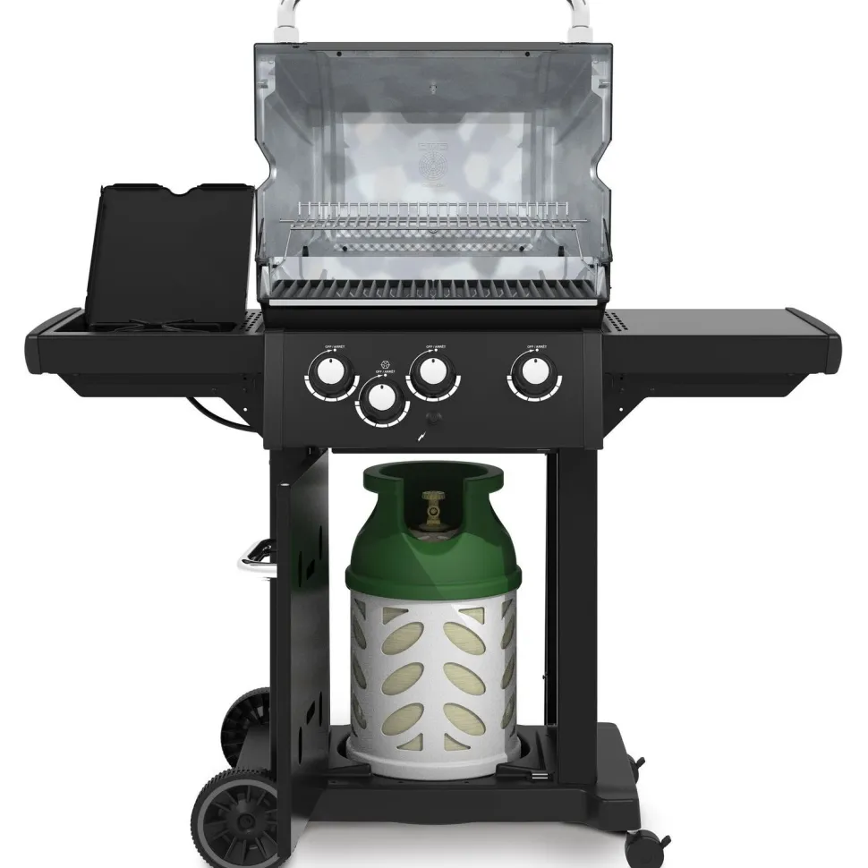 Kaasugrilli Broil King Royal 340 Shadow, 3 poltinta, sivukeitin