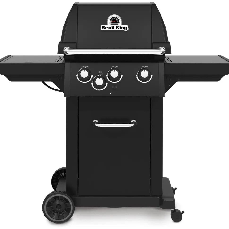 Kaasugrilli Broil King Royal 340 Shadow, 3 poltinta, sivukeitin