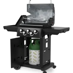 Kaasugrilli Broil King Royal 390 Shadow, 3 poltinta, sivukeitin, varraspaahdin