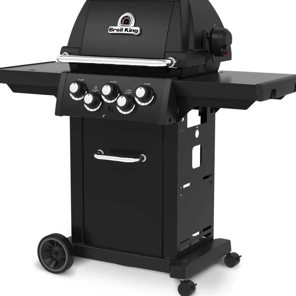 Kaasugrilli Broil King Royal 390 Shadow, 3 poltinta, sivukeitin, varraspaahdin