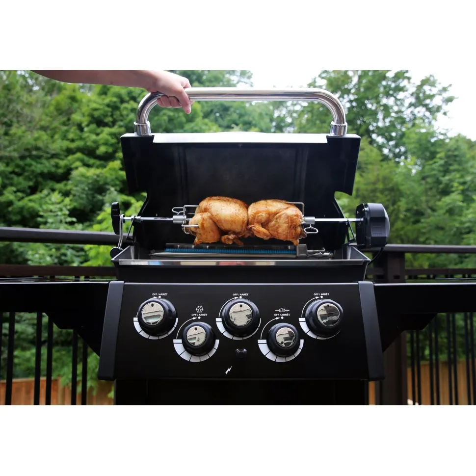 Kaasugrilli Broil King Royal 390 Shadow, 3 poltinta, sivukeitin, varraspaahdin