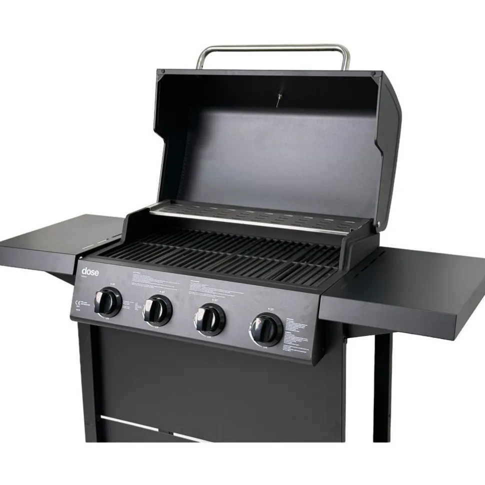 Kaasugrilli Dose Barbeque 10140, 4 poltinta, musta