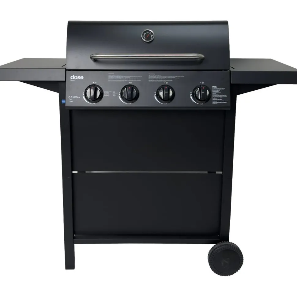 Kaasugrilli Dose Barbeque 10140, 4 poltinta, musta