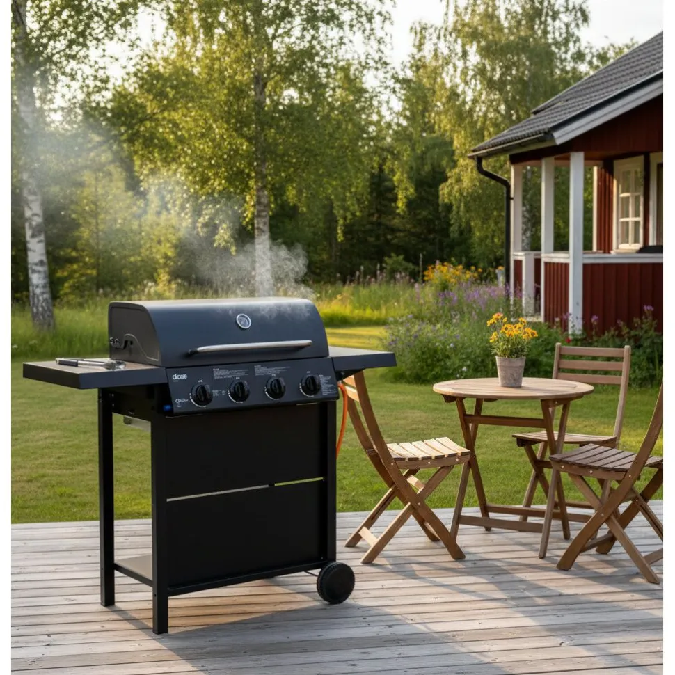 Kaasugrilli Dose Barbeque 10140, 4 poltinta, musta