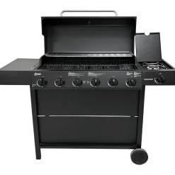 Kaasugrilli Dose Barbeque 10141, 6 poltinta, sivukeitin, musta