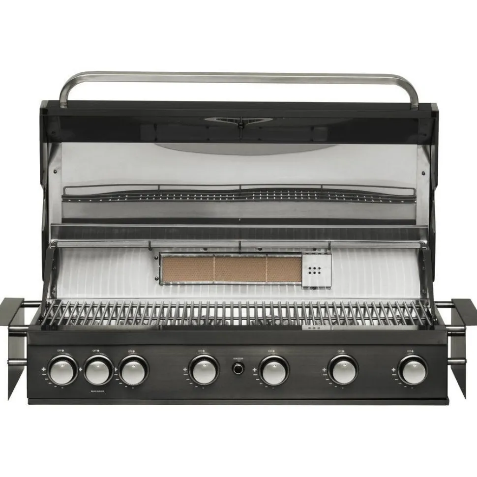 Kaasugrilli Mustang Black Jewel 6 built-in, 6 poltinta, upotettava, musta