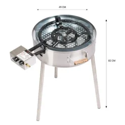 Kaasupoltin GrillSymbol TW-580 Ø49 cm, pitkillä jaloilla