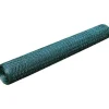 Kanaverkko galvanoitu PVC pinnoitteella silmäkoko 25mm 25x0.75m vihreä
