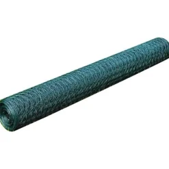 Kanaverkko galvanoitu PVC pinnoitteella silmäkoko 36mm 25x0.5m vihreä