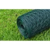 Kanaverkko galvanoitu PVC pinnoitteella silmäkoko 25mm 25x0.5m vihreä