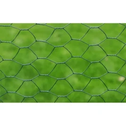 Kanaverkko galvanoitu PVC pinnoitteella silmäkoko 13mm 25x0.75m vihreä