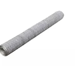 Kanaverkko galvanoitu PVC pinnoitteella silmäkoko 36mm 25x1m hopea