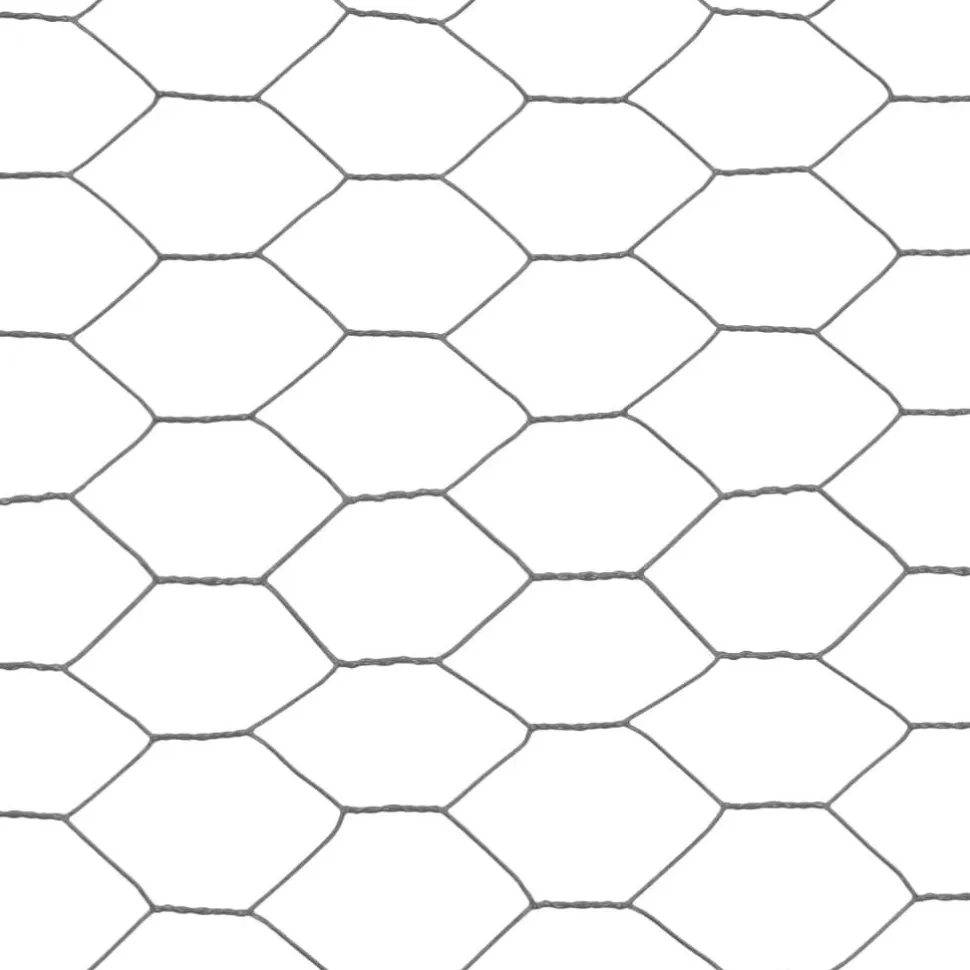 Kanaverkko teräs PVC pinnoitteella silmäkoko 36mm 36x1.5m harmaa
