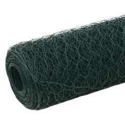 Kanaverkko teräs PVC pinnoitteella silmäkoko 36mm 25x1.2m vihreä