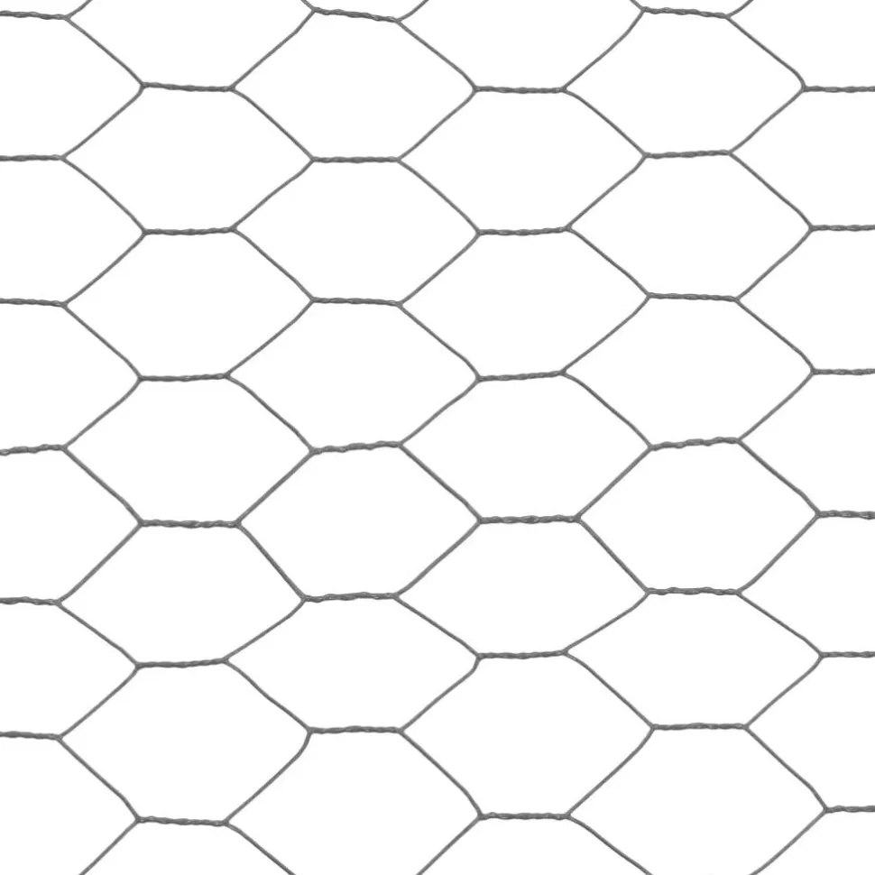 Kanaverkko teräs PVC pinnoitteella silmäkoko 25mm 25x1m harmaa