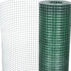 Kanaverkko 19x19mm galvanoitu PVC pinnoitteella 25x1m vihreä