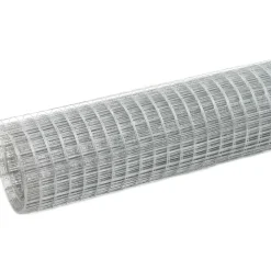 Kanaverkko 19x19mm galvanoitu teräs 10x0.5m hopea